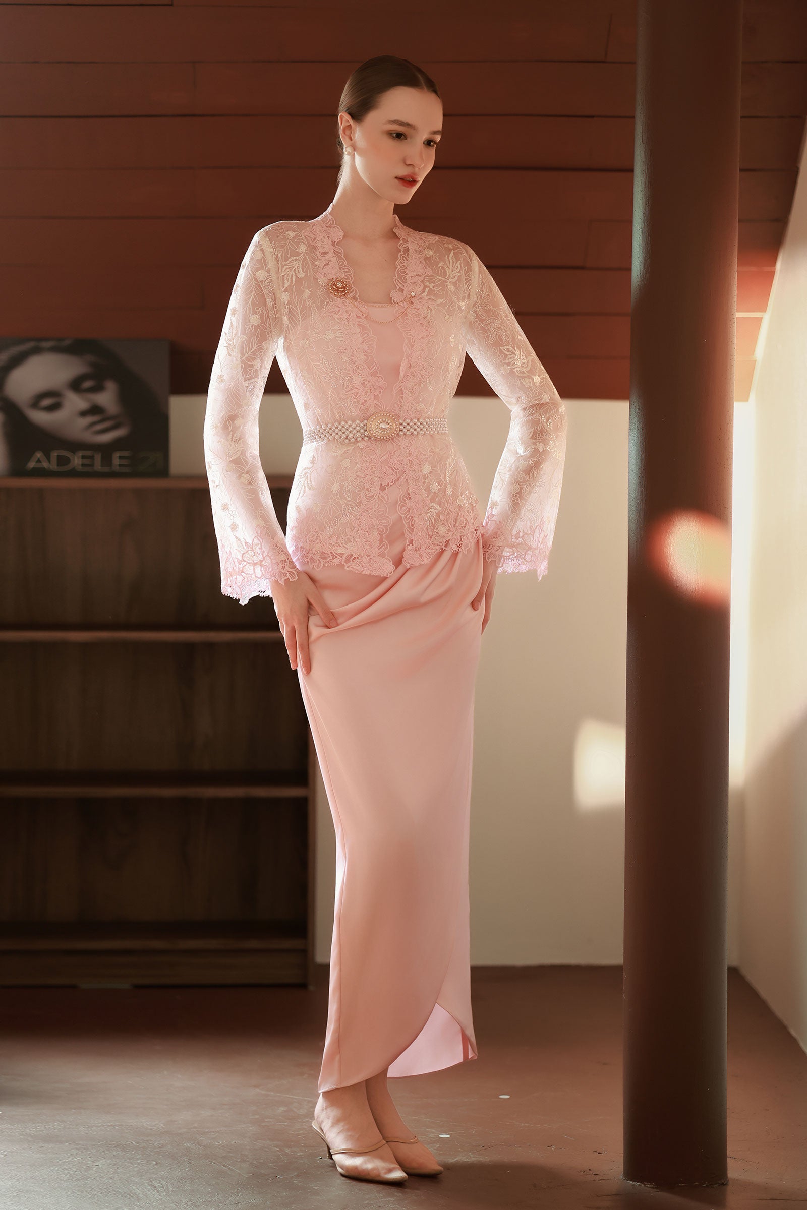 Moria Kebaya Set (Pink)