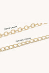Plain Alphabet Necklace (Rolo Chain)