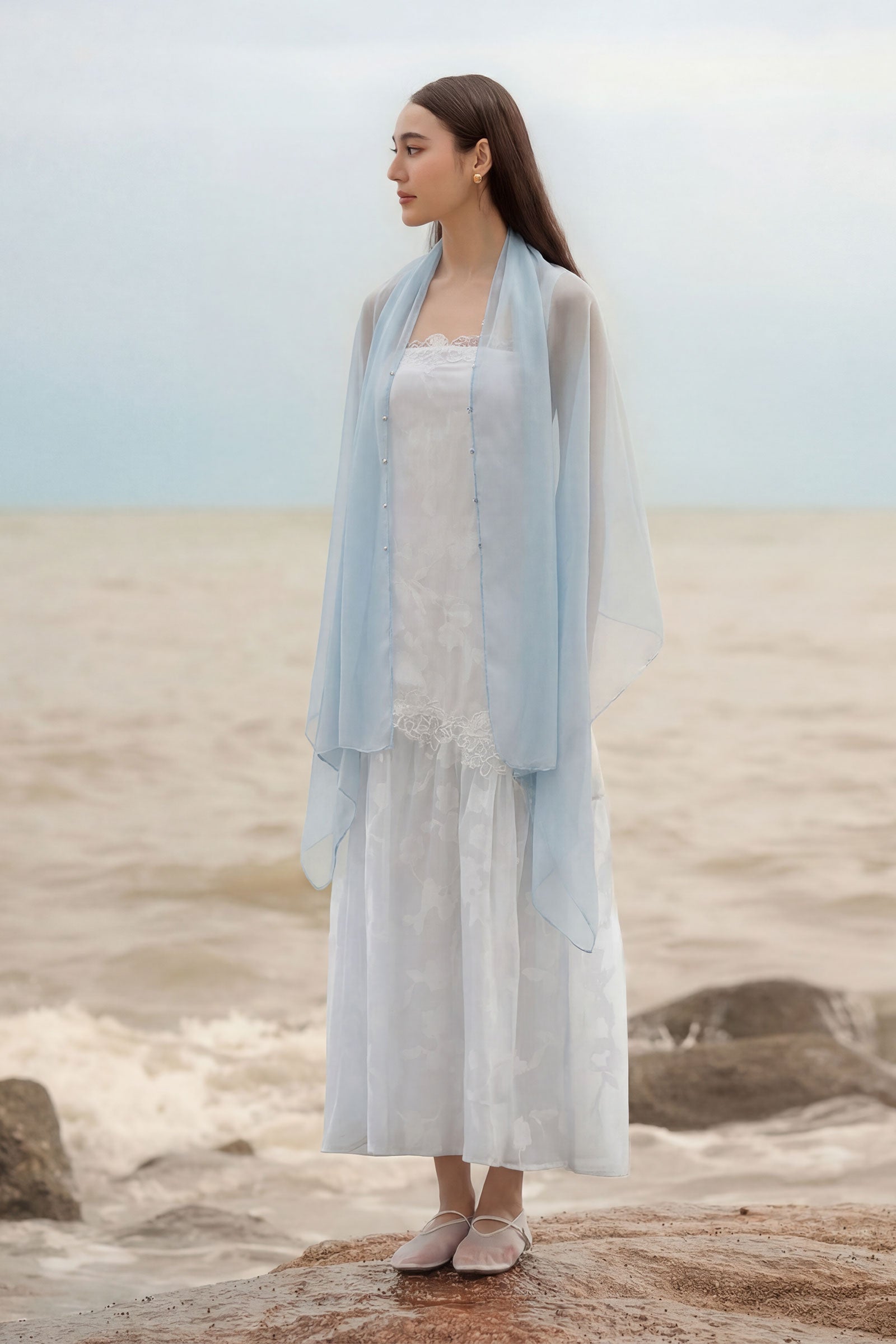 Casa Multiway Cape (Dusty Blue)