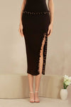 Drenielle Knit Skirt (Black)