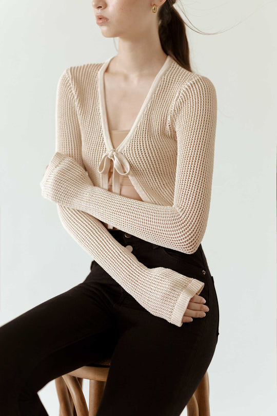 Dokieztuy Cardi Top (Nude)