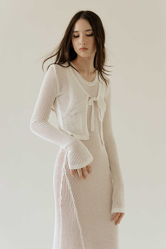 Dokieztuy Cardi Top (White)