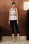 Sienne Belted Capri Pants (Black)