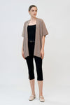 Sienne Belted Capri Pants (Black)