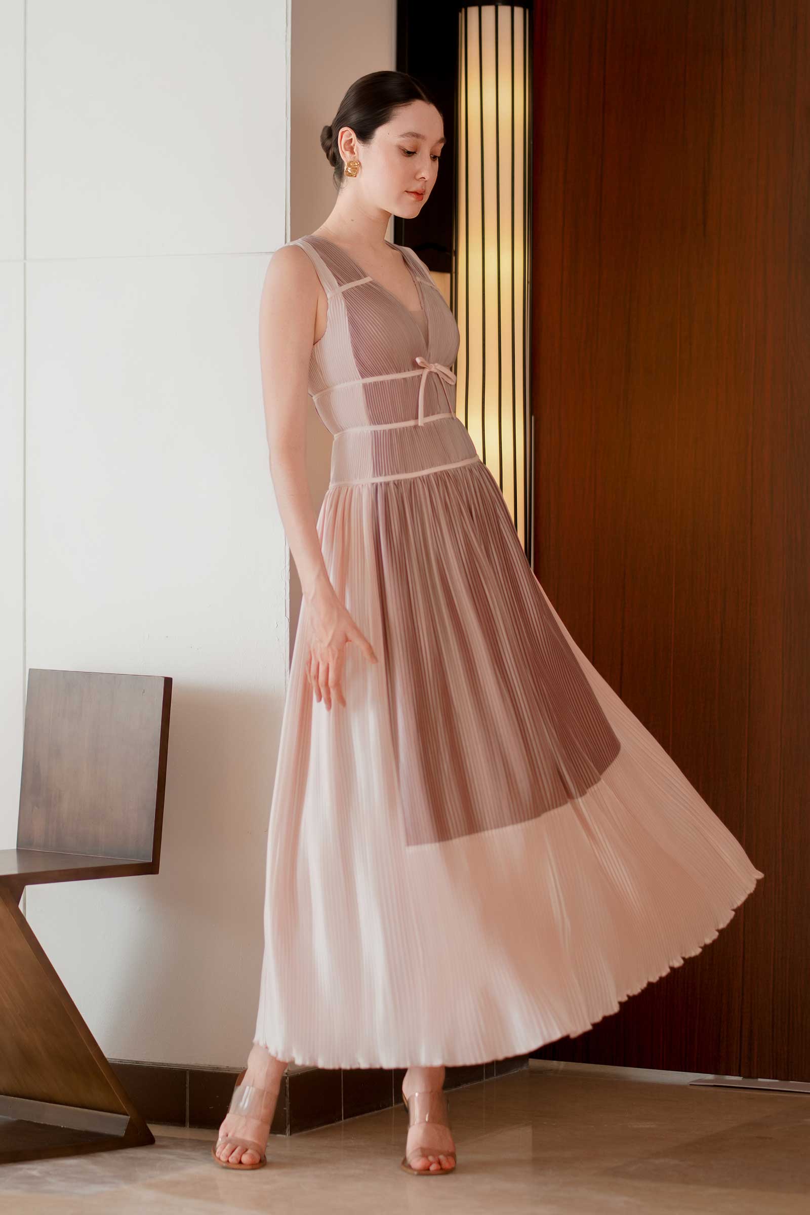 Dazelle Dazelle Dress (Dusty Purple+Pink) – DoubleWoot