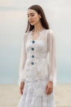 Lumiere Kebaya Top (White)