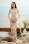 Roseraie Kebaya Top (Pink)