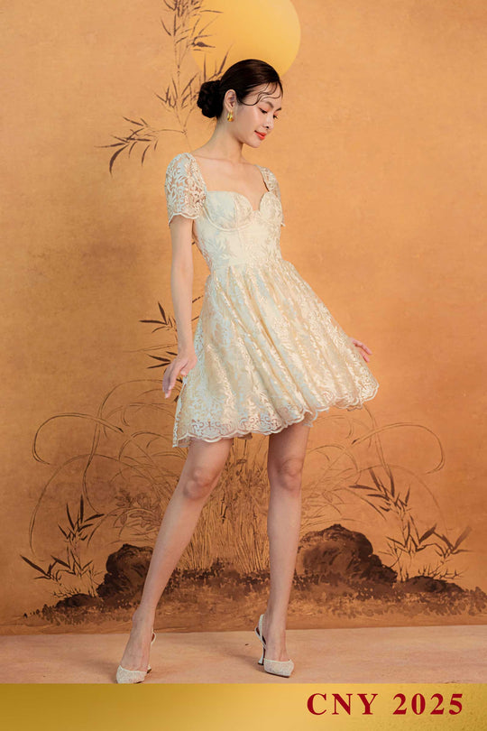 Lei Qiu Dress (Champagne)