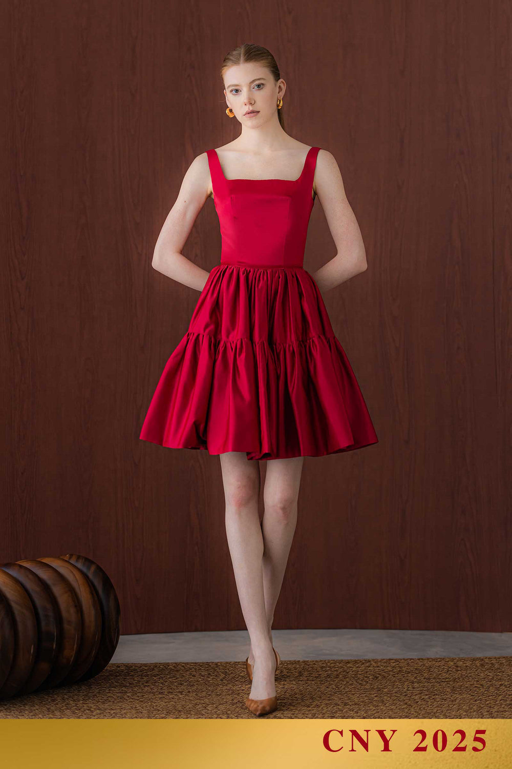 Daivin Dress (Red) L / Red