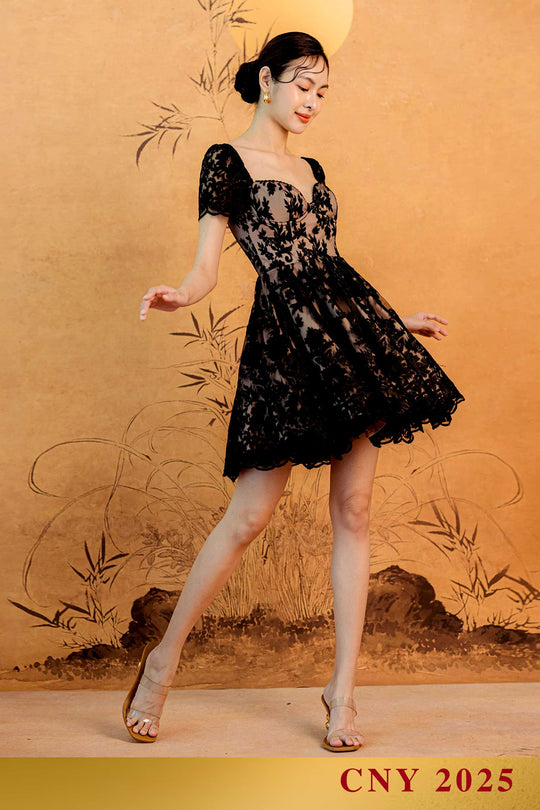 Lei Qiu Dress (Black)
