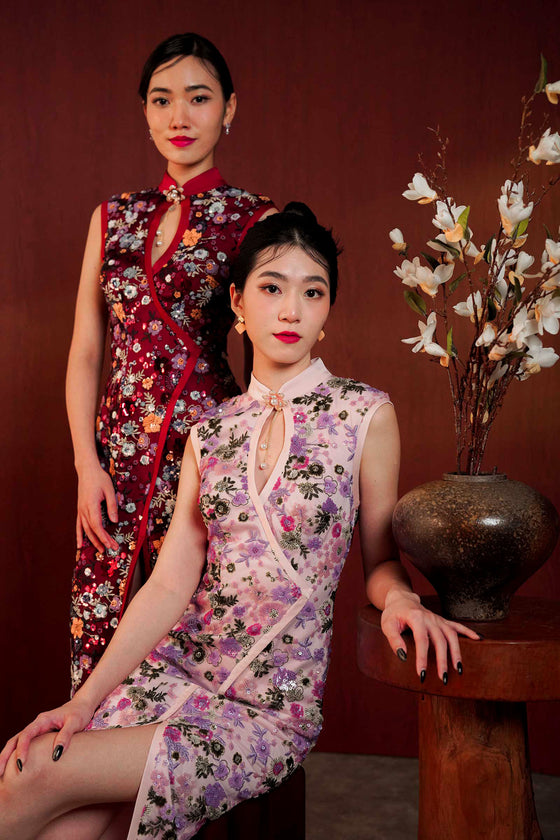 BACKORDER Qing Qipao (Lilac)