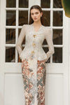 Bauhinia Kebaya Top (Cream)