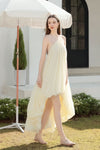 Umia Halter Dress (Butter Yellow)
