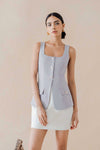 Dloyd Vest Romper (Mauve)