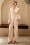 Poise Wide-Leg Trousers (Ivory)