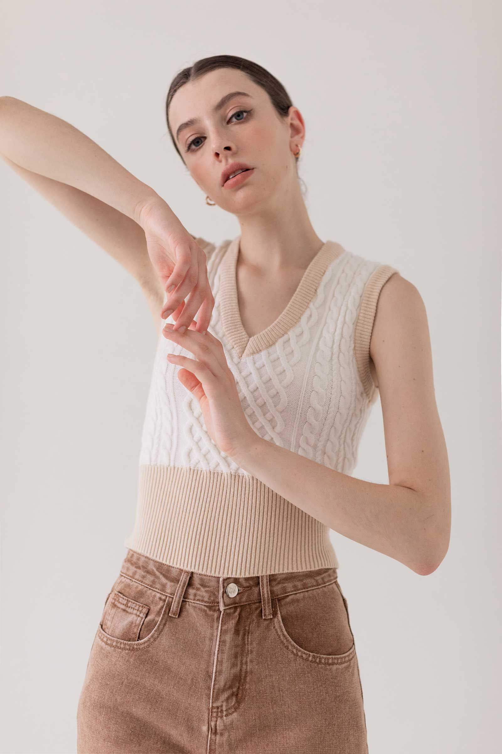 Dasreal Knit Top (White)