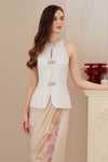 Ivy Qipao Top (White)