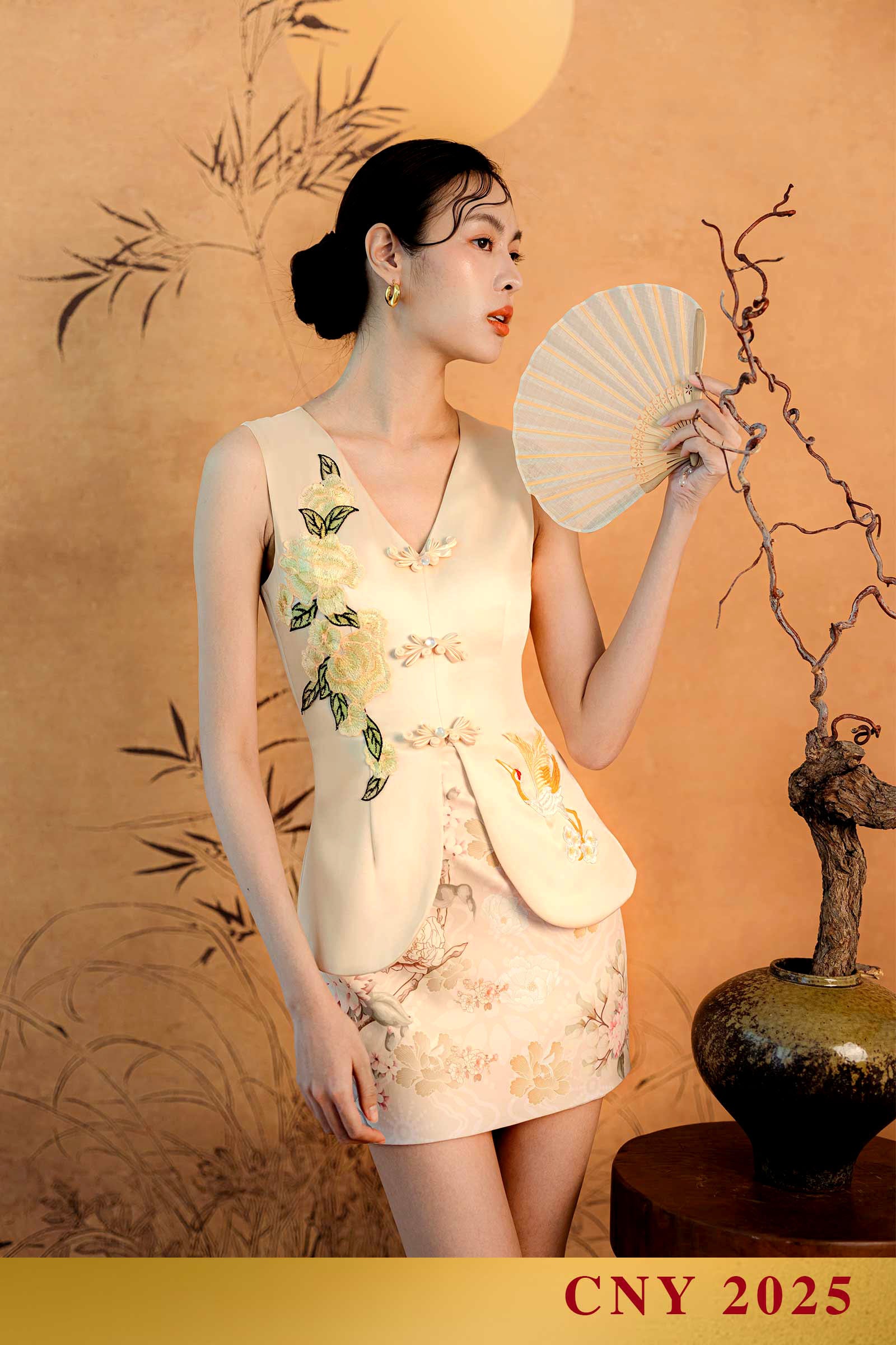 BACKORDER Jia Yi Qipao Romper