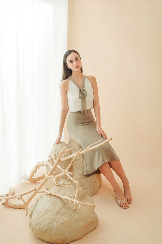 Drelie Luxe Work Dress (Champagne)