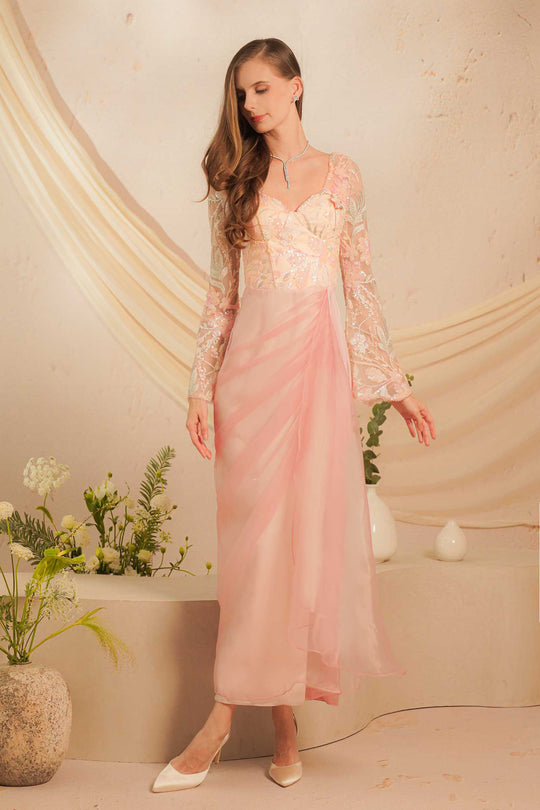 Rhea Kebaya Dress (Pink)