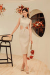 Dieruel Knit Qipao (Light Brown)