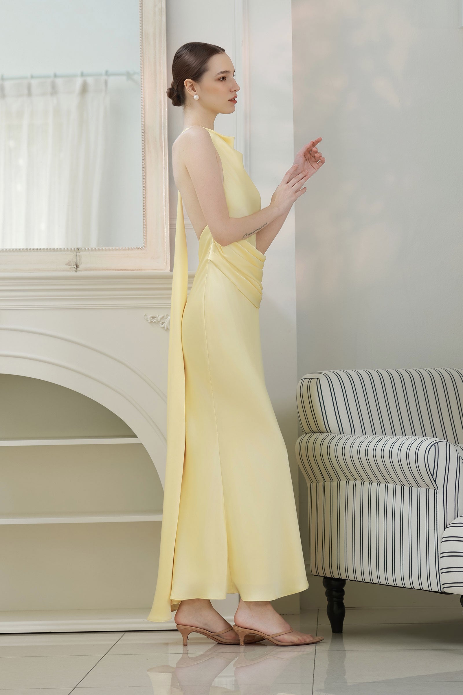 Eviele Dress (Butter Yellow)