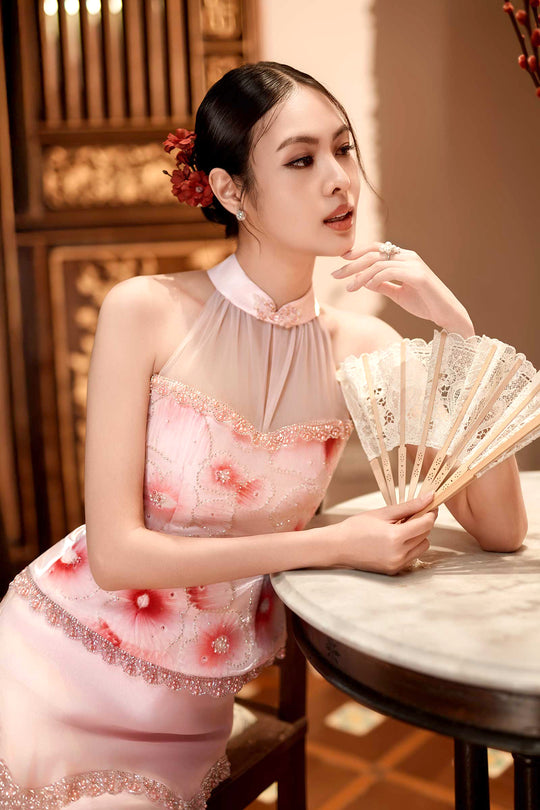 Roselia Whisper Qipao Set (Rose)