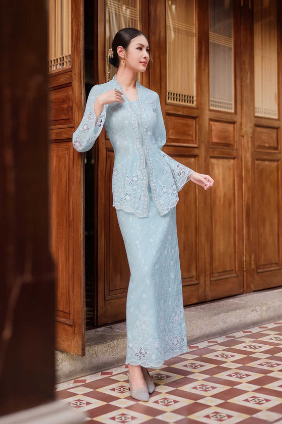 Sofea Kebaya Set (Baby Blue)