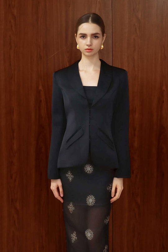 Tailored Delyse Blazer (Black)