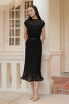 Éther Belted Dress (Black)