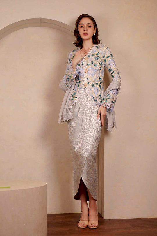 Ansia Modern Kebaya Set (Blue)