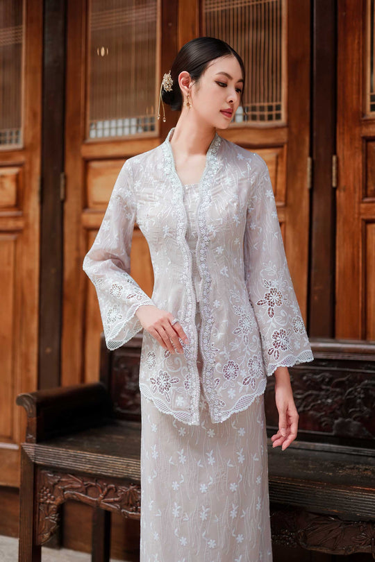Sofea Kebaya Top (Beige)