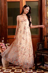 BACKORDER Whispering Bloom Qipao Dress (Champagne)