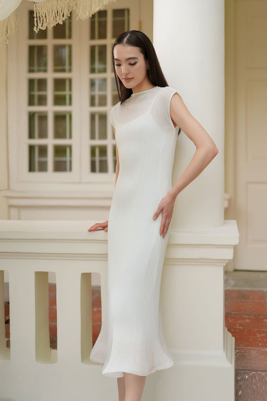 Éther Belted Dress (White)