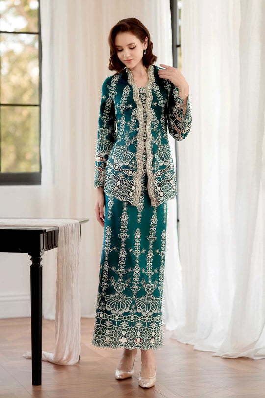 Embun Kebaya Set (Teal)