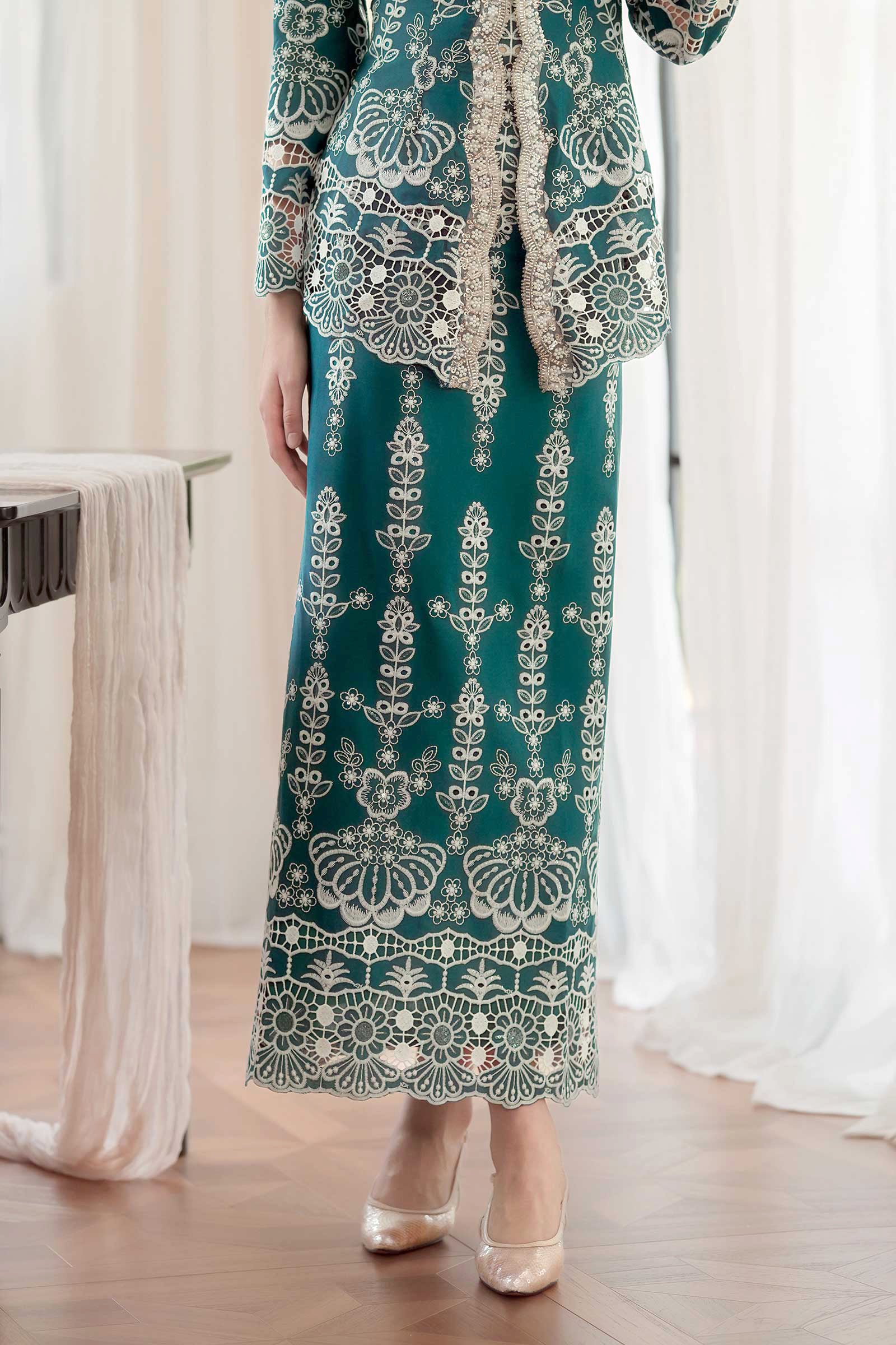 Embun Skirt (Teal)