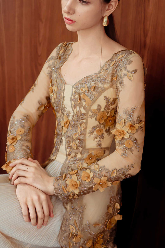 Aurielle Kebaya Top (Gold)