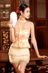 Roselia Whisper Qipao Set (Gold Light)