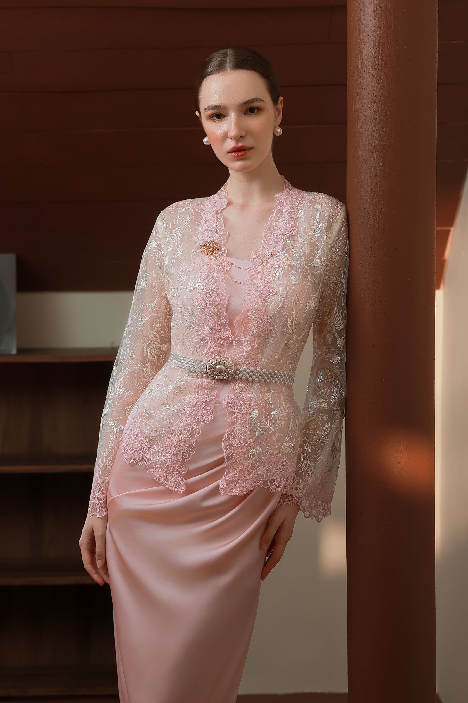 Moria Kebaya Set (Pink)