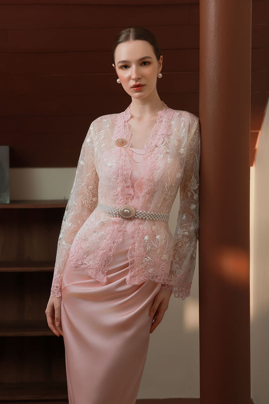Moria Kebaya Set (Pink)