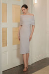 Lucienne Cape Dress (Grey)