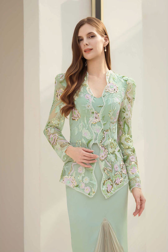 Emerelle Kebaya Top (Mint)