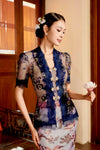 Paradis Kebaya Top (Blue)