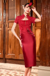 Valene Qipao (Ruby Red)