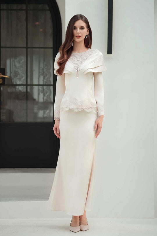 Rembulan Kebaya Set (Champagne)