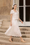 Solène Broderie Skirt (White)