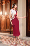 Hua Rui Skirt (Ruby Red)