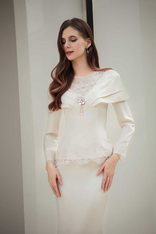 Rembulan Kebaya Top (Champagne)