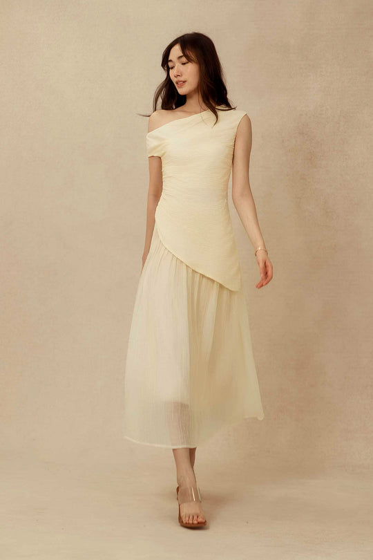 Liora Drape Top (Cream)