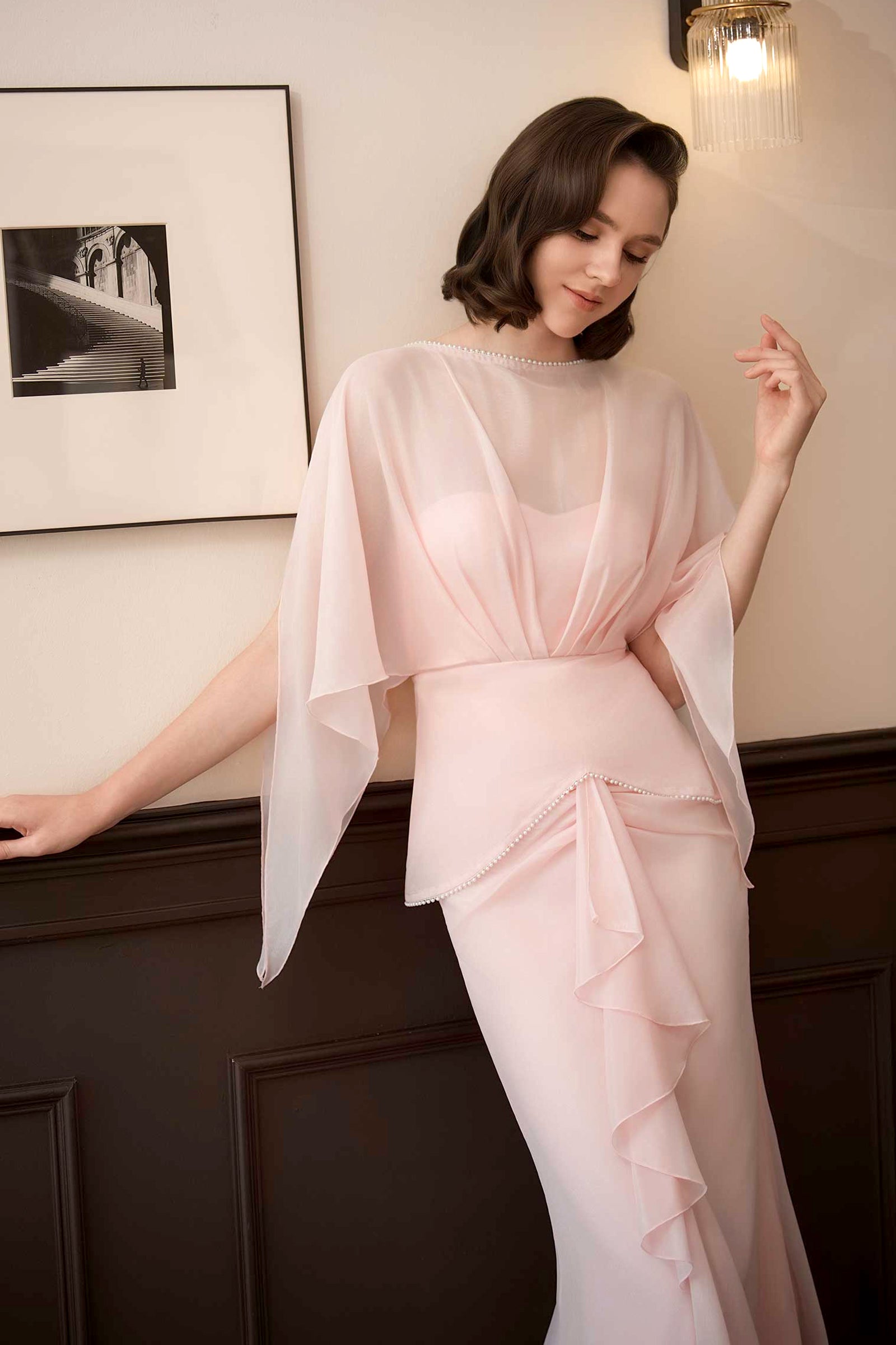 Aveline Kebaya Top (Pink)